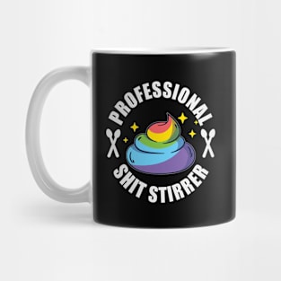 Shit Stirrer Professional - Unicorn Poo Funny Trouble Maker Mug